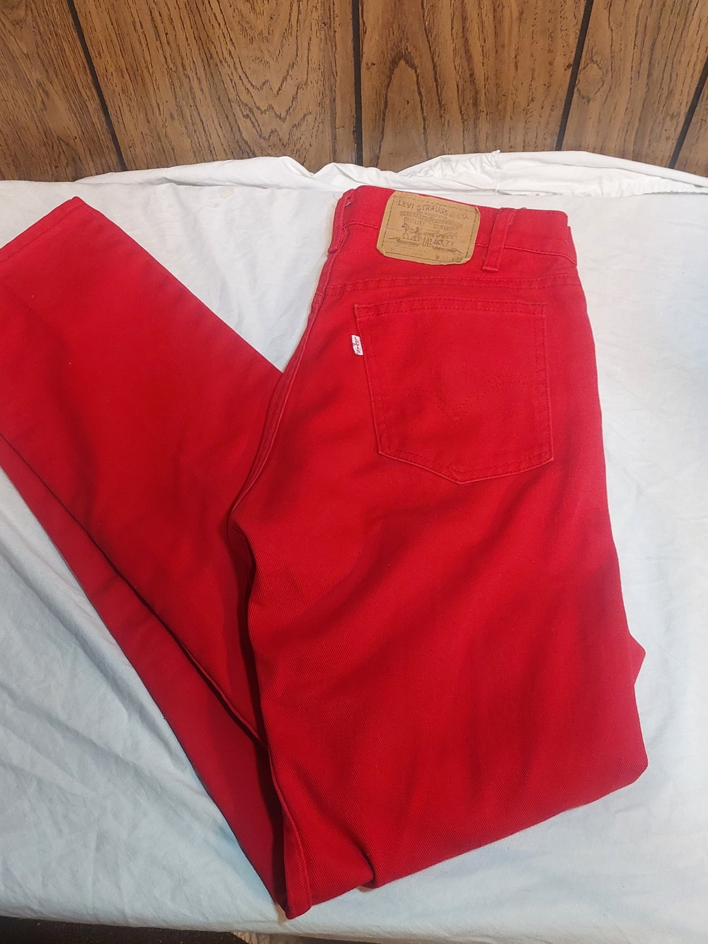 Levi's Men’s  505 Red Straight Leg Jeans W31XL34 SF207